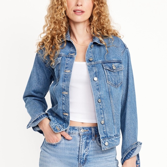 Old Navy Blue Jean Jacket - Picture 1 of 4